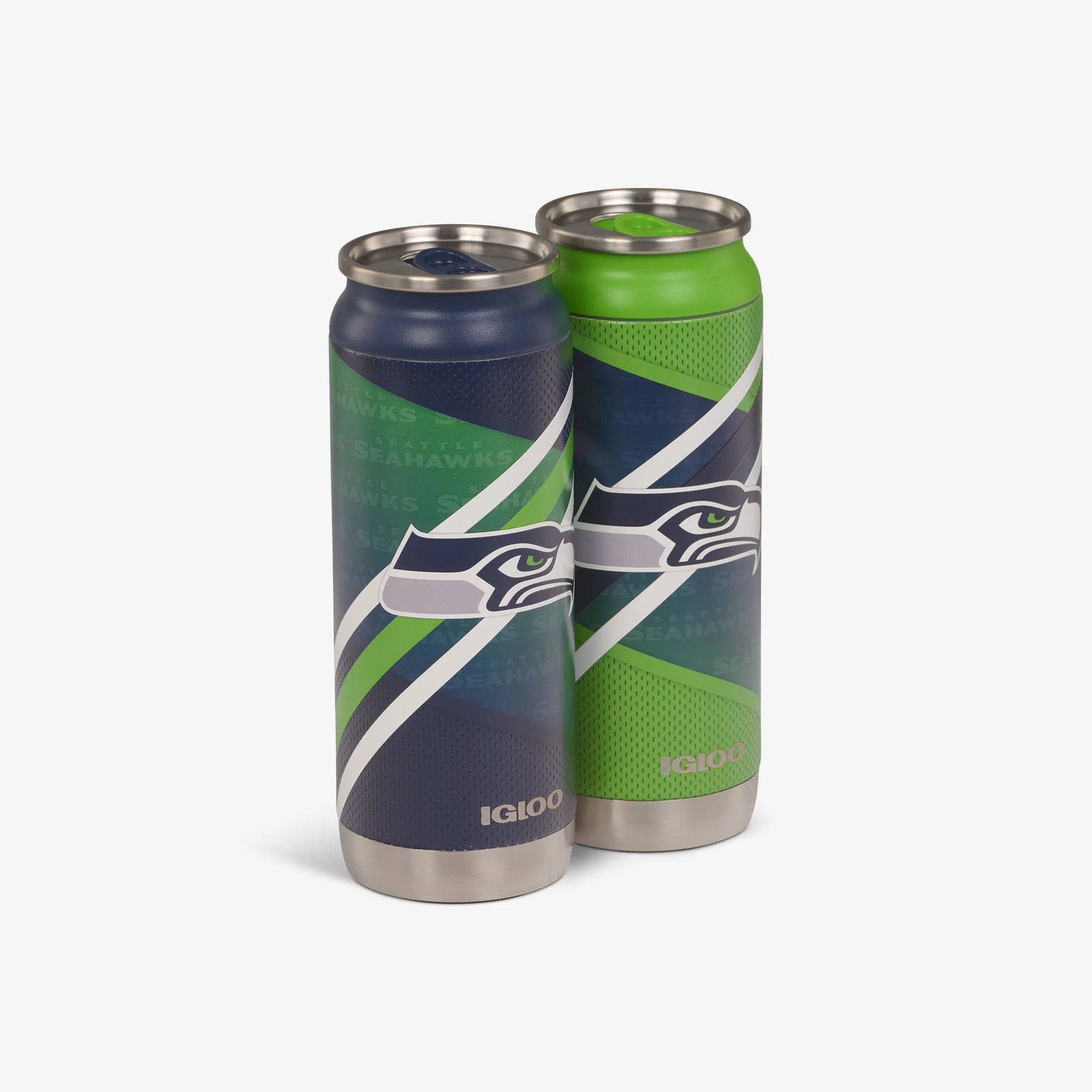 Igloo Insulated Cooler Durable Cooler Seattle Seahawks Home & Away 16 Oz Can 2-Pack - Image 4