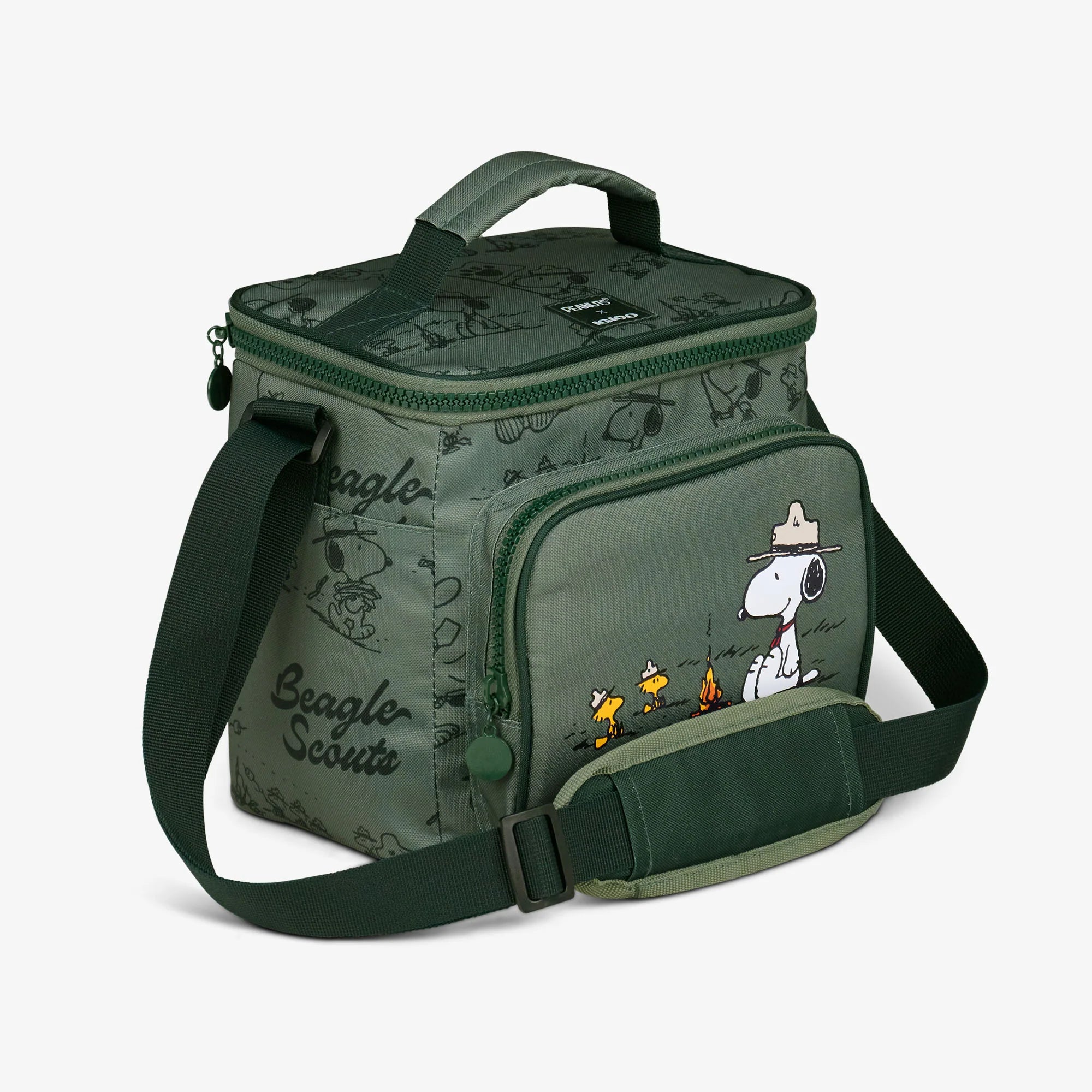 Igloo Portable Cooler Durable Cooler Peanuts Beagle Scouts Square Lunch Cooler Bag - Image 4