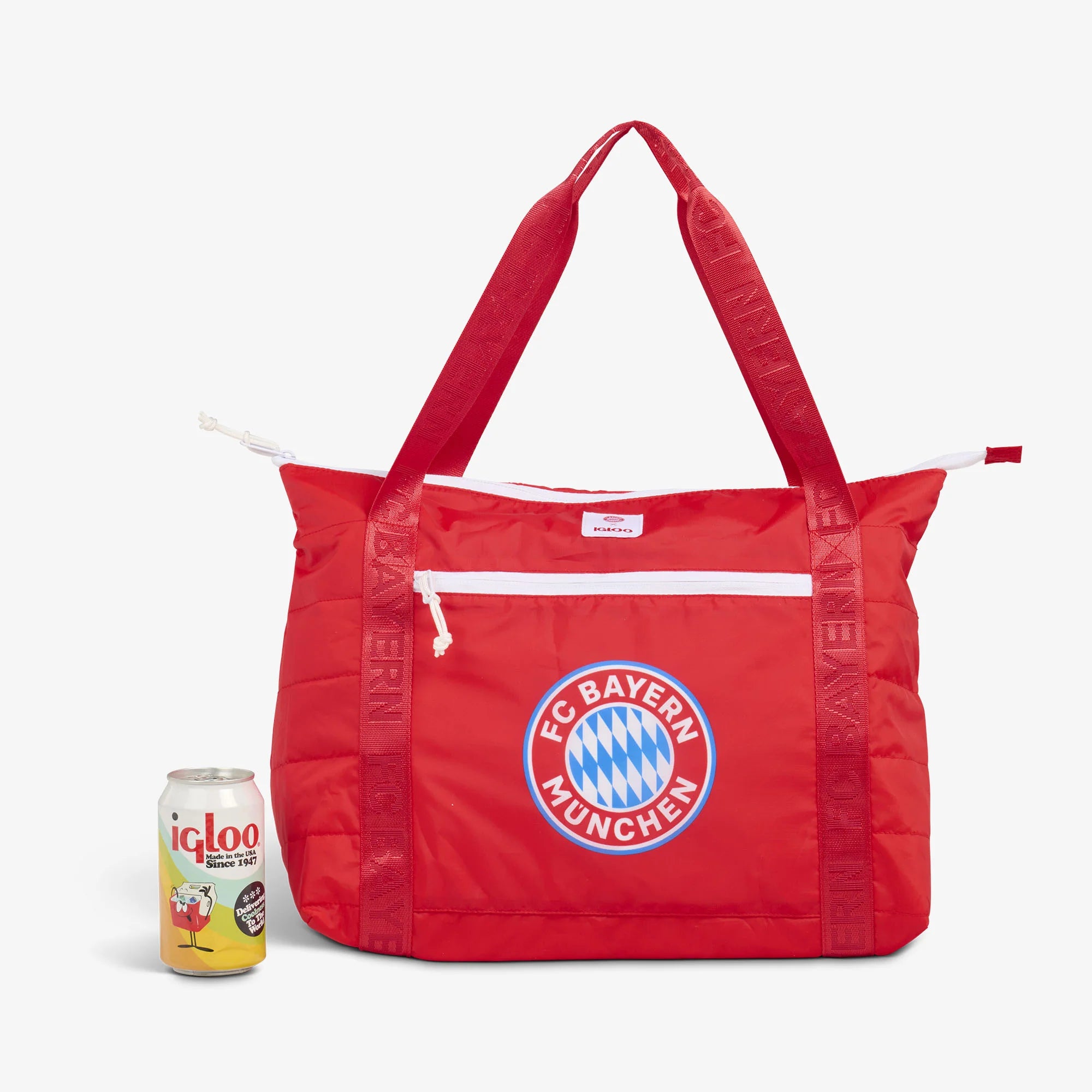 Igloo Insulated Cooler Durable Cooler FC Bayern M??1nchen Packable Puffer 20-Can Cooler Bag - Image 2