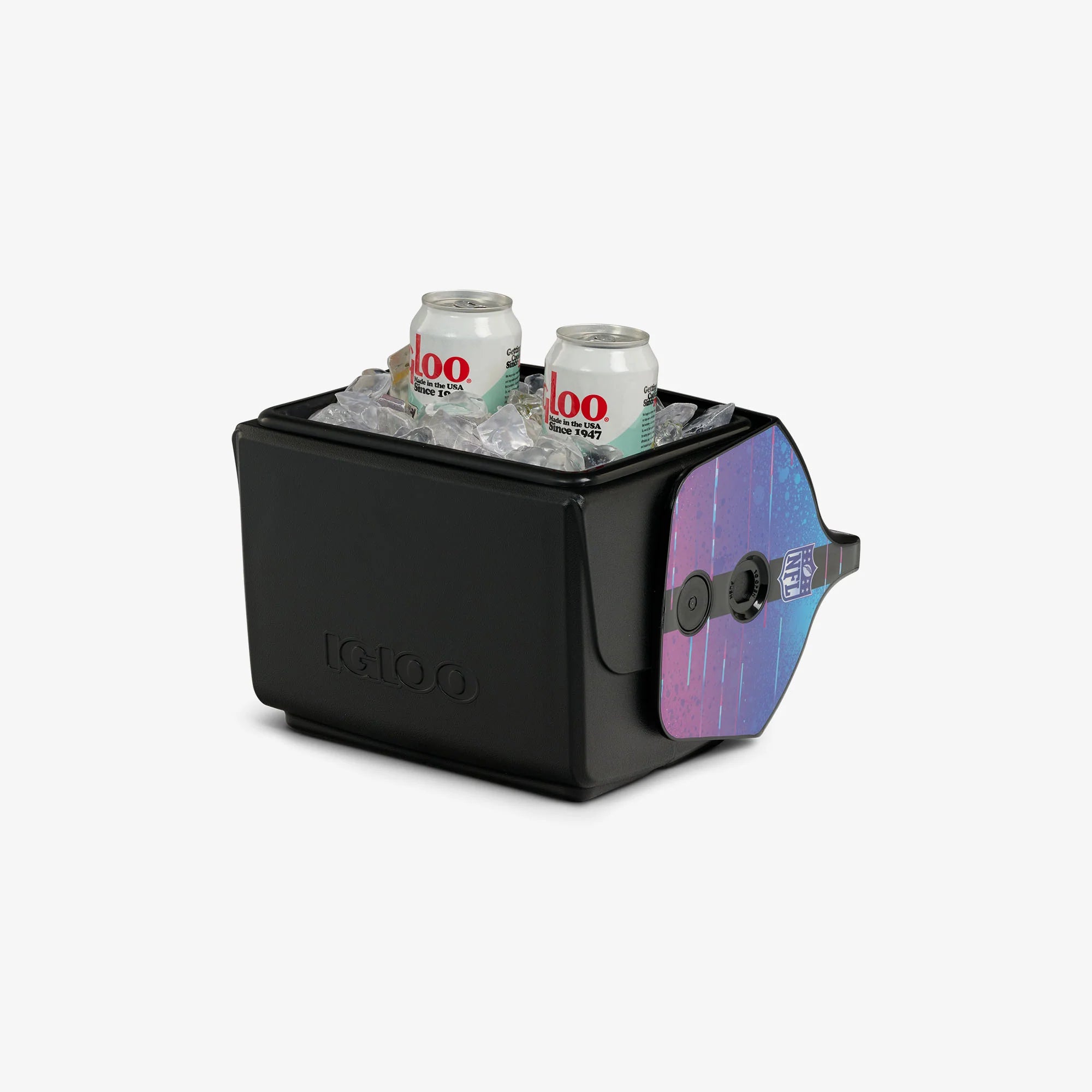 Igloo Personal Cooler Insulated Cooler Durable Cooler NFL Neon Miami Dolphins Little Playmate? 7 Qt Cooler - Image 3