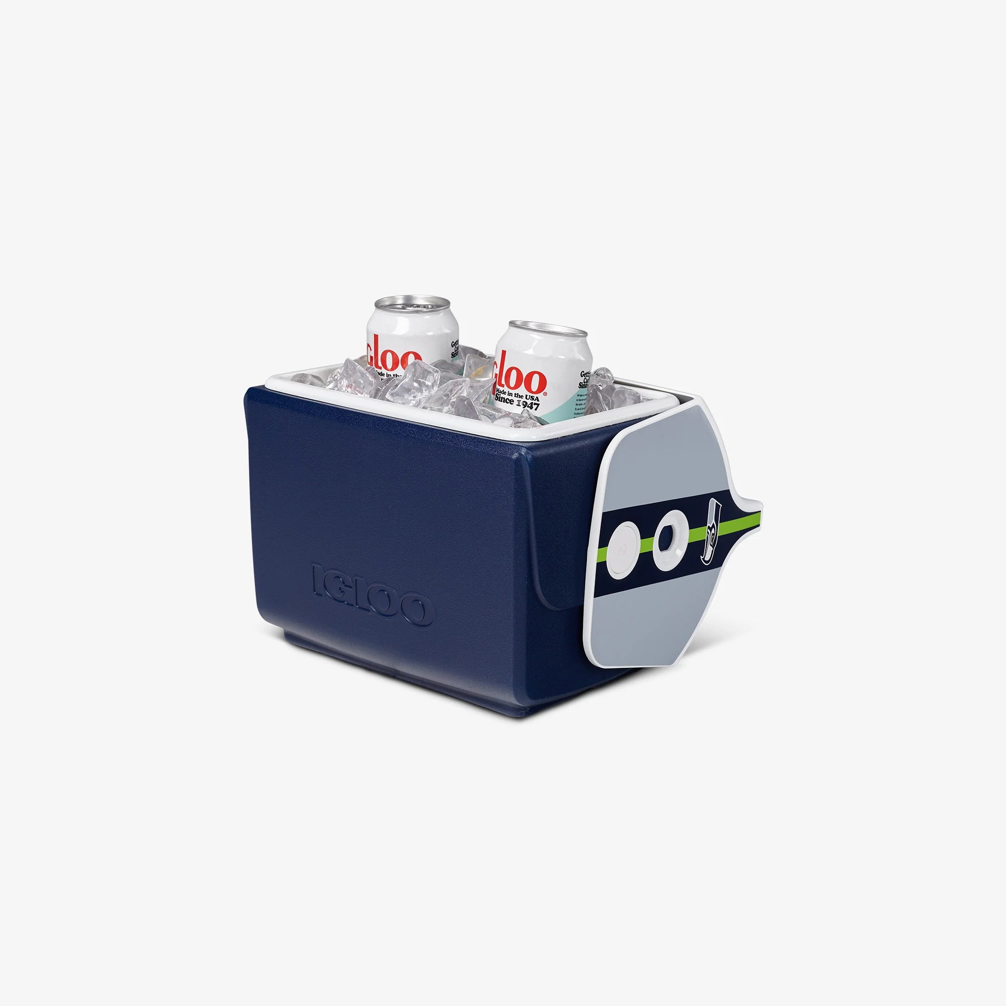 Igloo Personal Cooler Insulated Cooler Durable Cooler Seattle Seahawks Little Playmate 7 Qt Cooler - Image 3