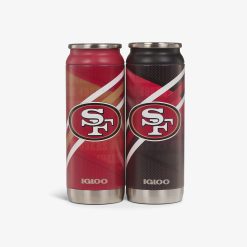 Igloo Insulated Cooler Durable Cooler San Francisco 49ers Home & Away 16 Oz Can 2-Pack