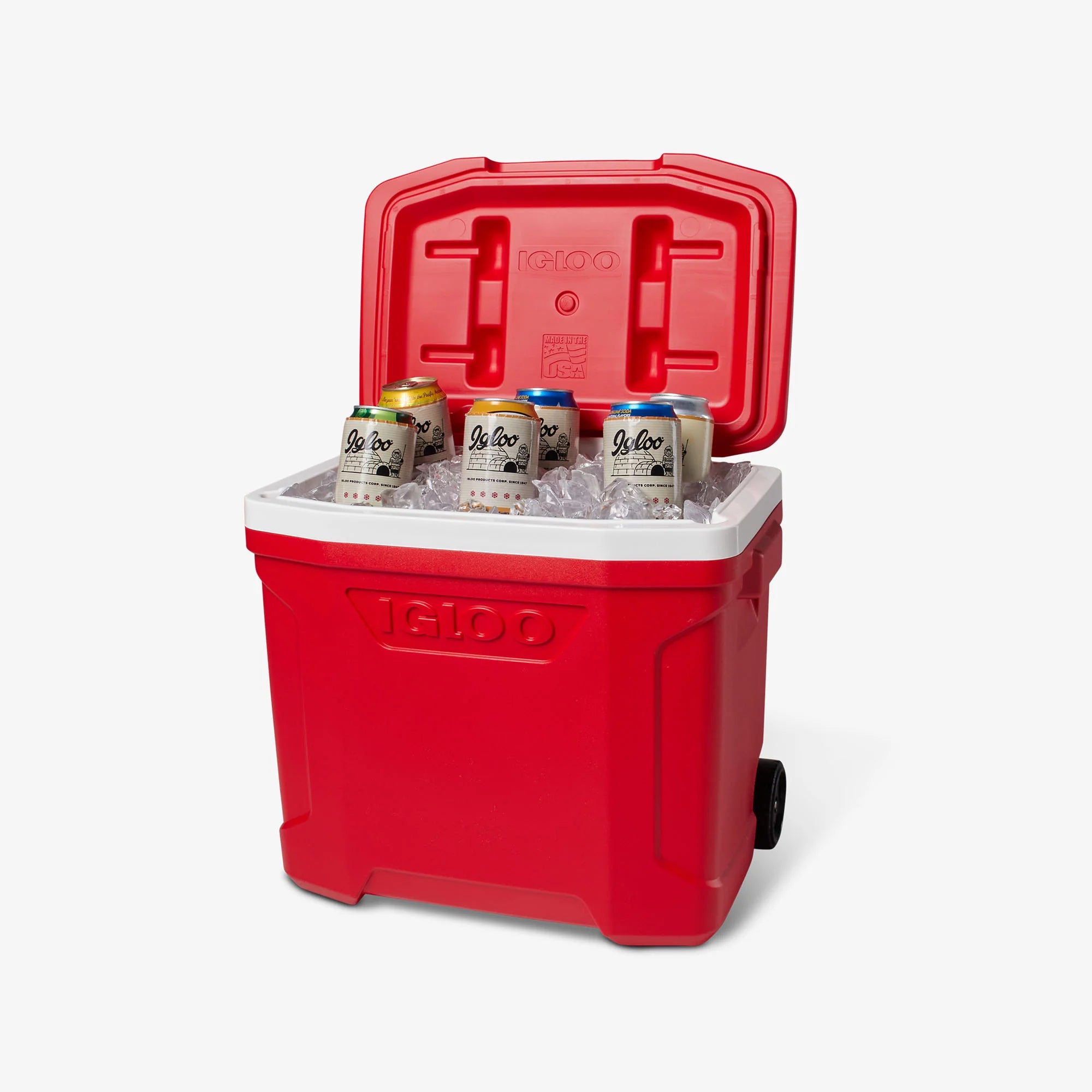 Igloo Large Cooler Insulated Cooler Durable Cooler Profile II 28 Qt Roller Cooler - Image 8
