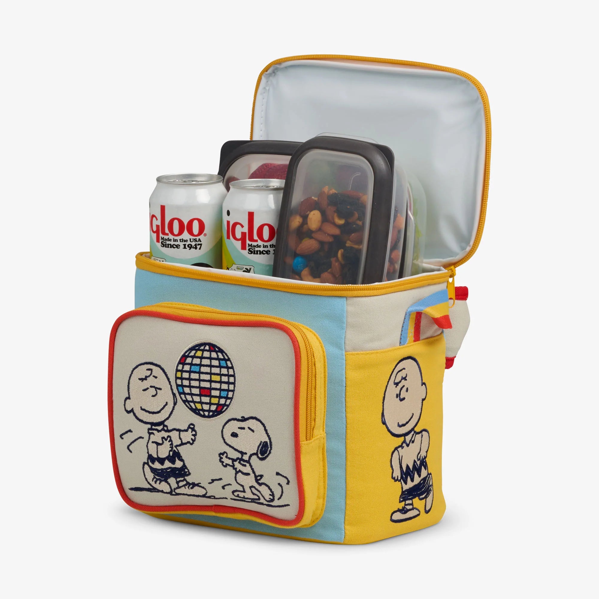Igloo Portable Cooler Durable Cooler Snoopy Disco Party Square Lunch Cooler Bag - Image 3