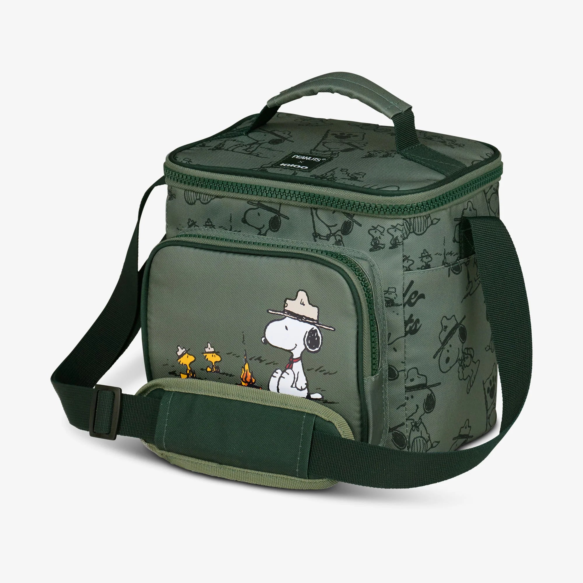 Igloo Portable Cooler Durable Cooler Peanuts Beagle Scouts Square Lunch Cooler Bag - Image 2