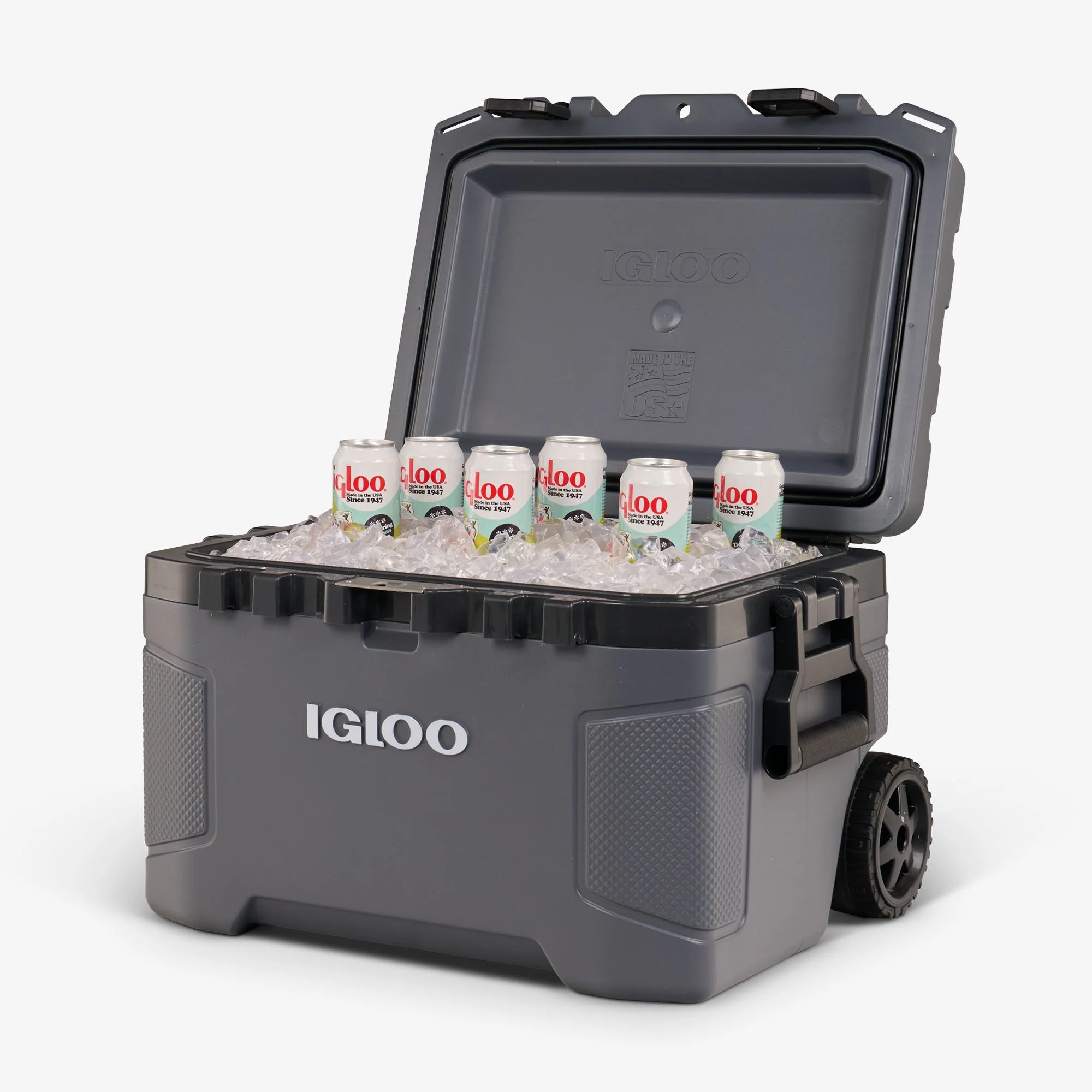 Igloo Large Cooler Insulated Cooler Outdoor Cooler Trailmate® 52 Qt Roller Cooler - Image 14