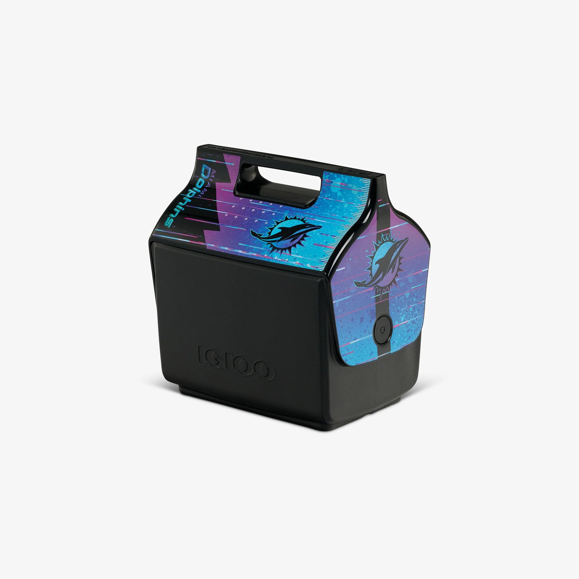 Igloo Personal Cooler Insulated Cooler Durable Cooler NFL Neon Miami Dolphins Little Playmate? 7 Qt Cooler - Image 2