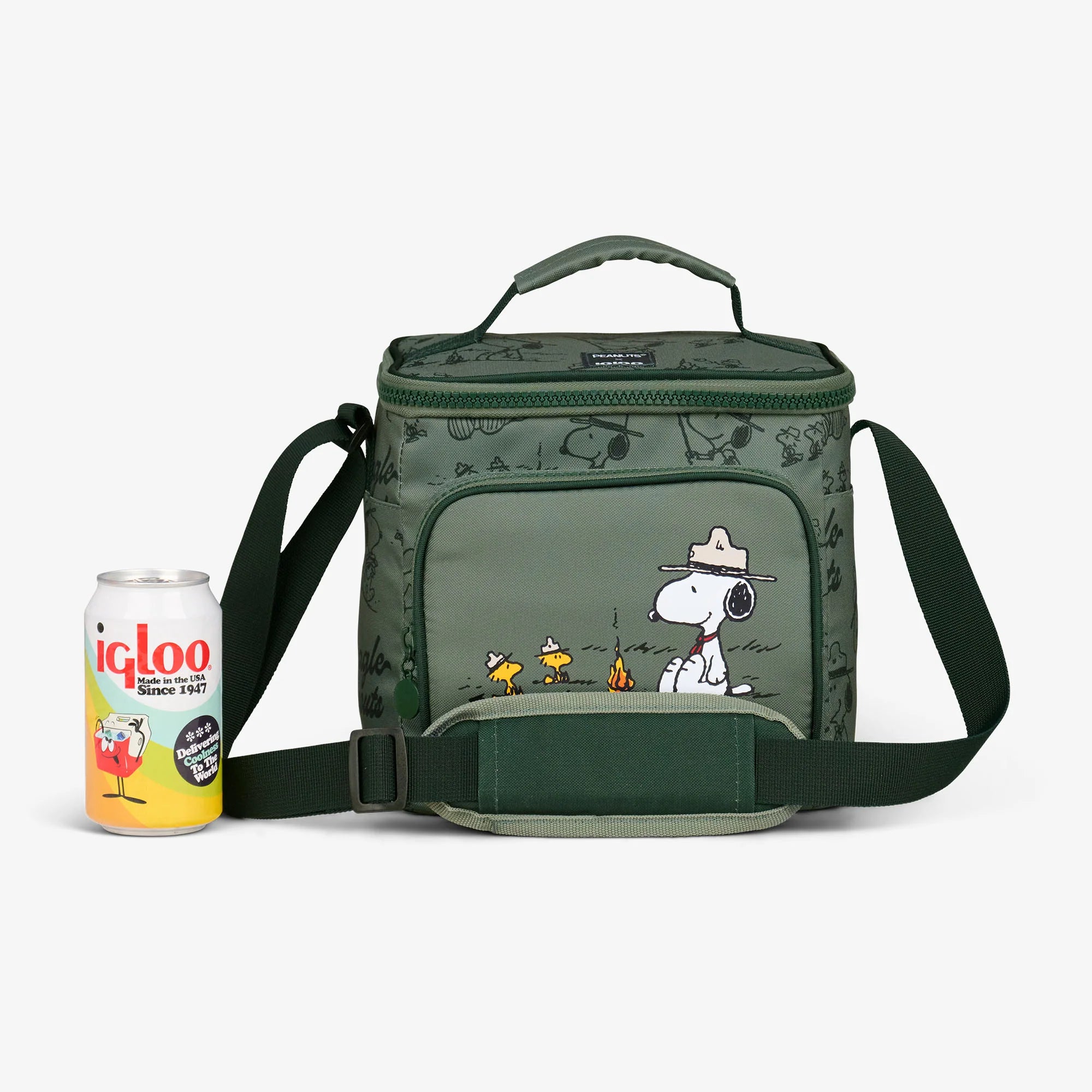 Igloo Portable Cooler Durable Cooler Peanuts Beagle Scouts Square Lunch Cooler Bag - Image 7