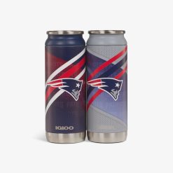 Igloo Insulated Cooler Durable Cooler New England Patriots Home & Away 16 Oz Can 2-Pack