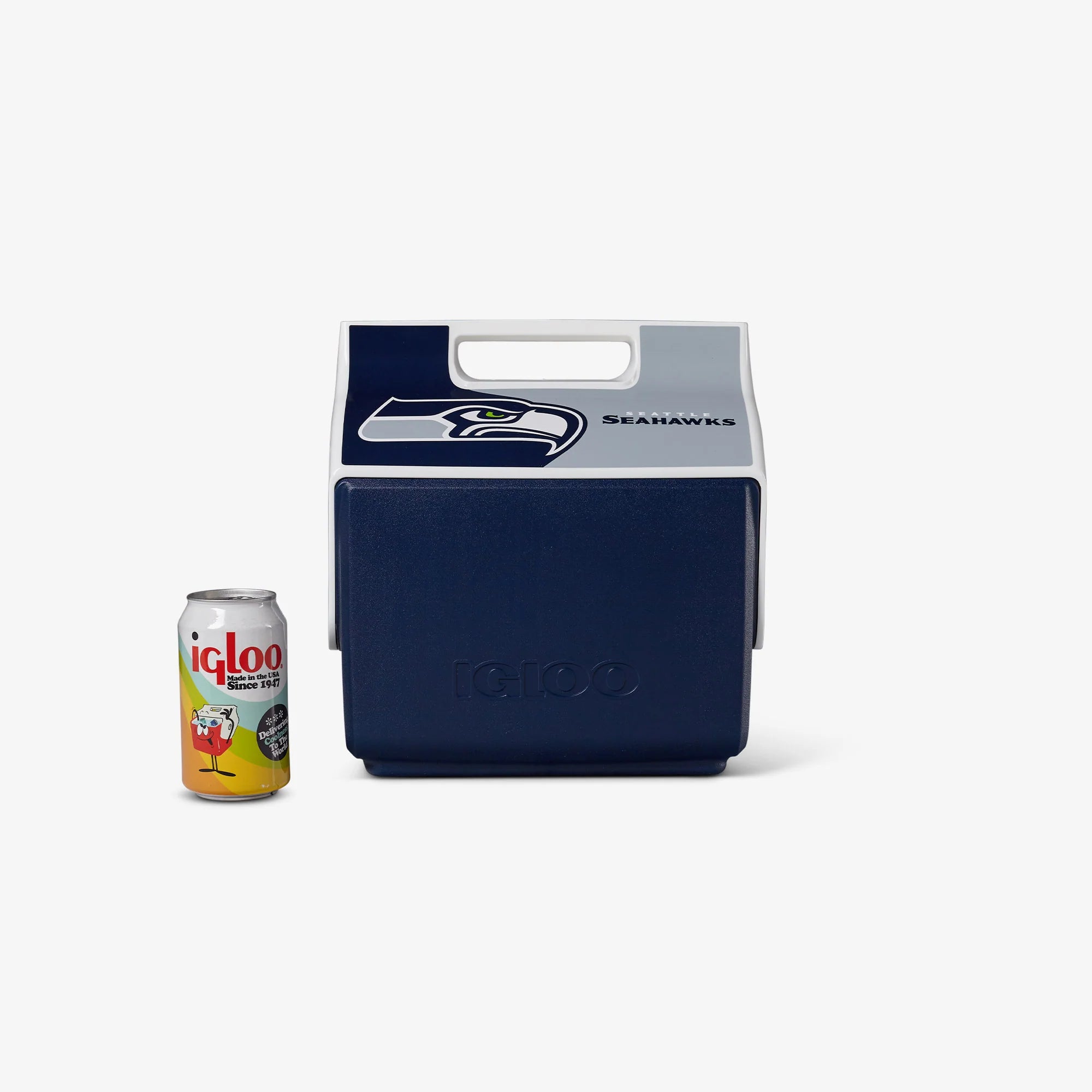 Igloo Personal Cooler Insulated Cooler Durable Cooler Seattle Seahawks Little Playmate 7 Qt Cooler - Image 5