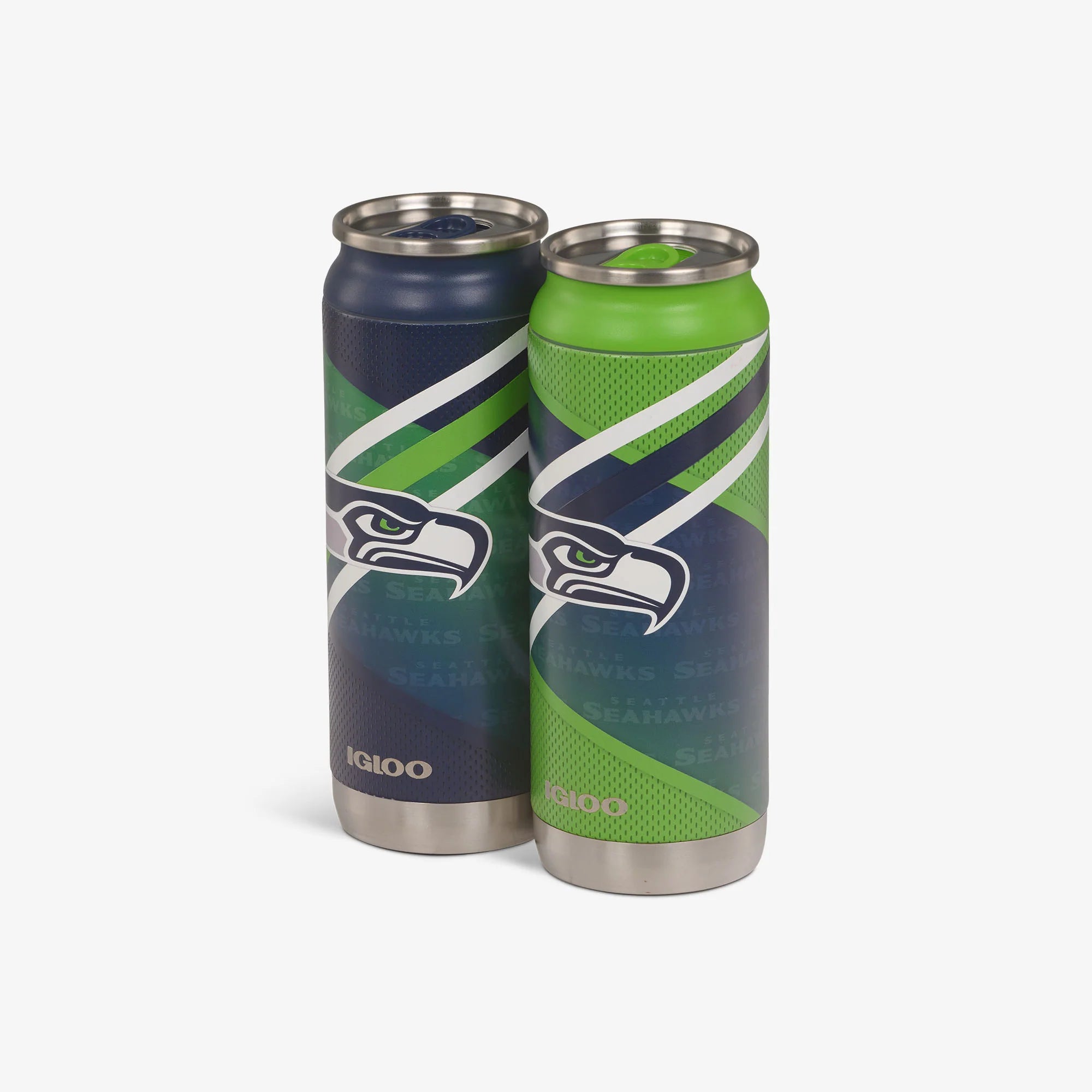 Igloo Insulated Cooler Durable Cooler Seattle Seahawks Home & Away 16 Oz Can 2-Pack - Image 2