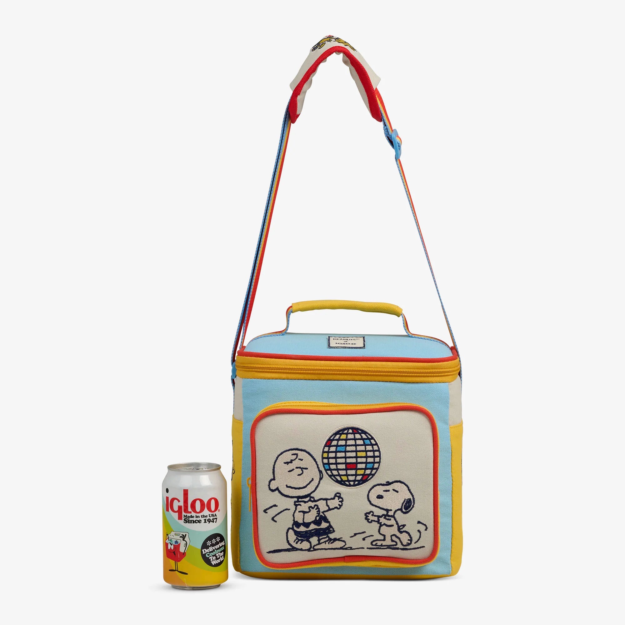 Igloo Portable Cooler Durable Cooler Snoopy Disco Party Square Lunch Cooler Bag - Image 5