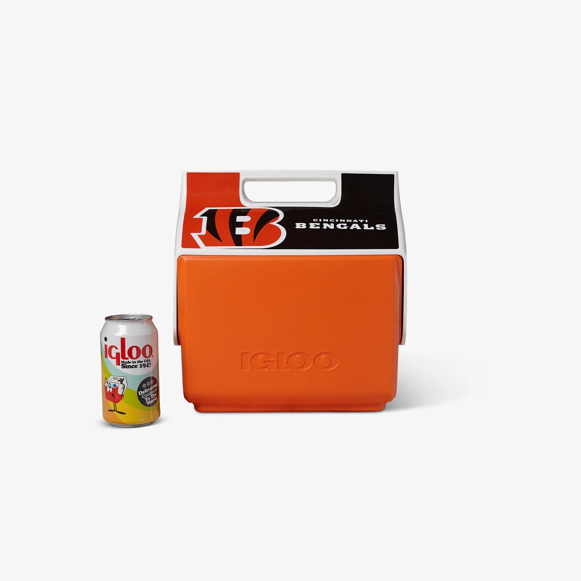 Igloo Personal Cooler Insulated Cooler Durable Cooler Cincinnati Bengals Little Playmate 7 Qt Cooler - Image 5