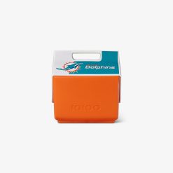 Igloo Personal Cooler Insulated Cooler Durable Cooler Miami Dolphins Little Playmate 7 Qt Cooler