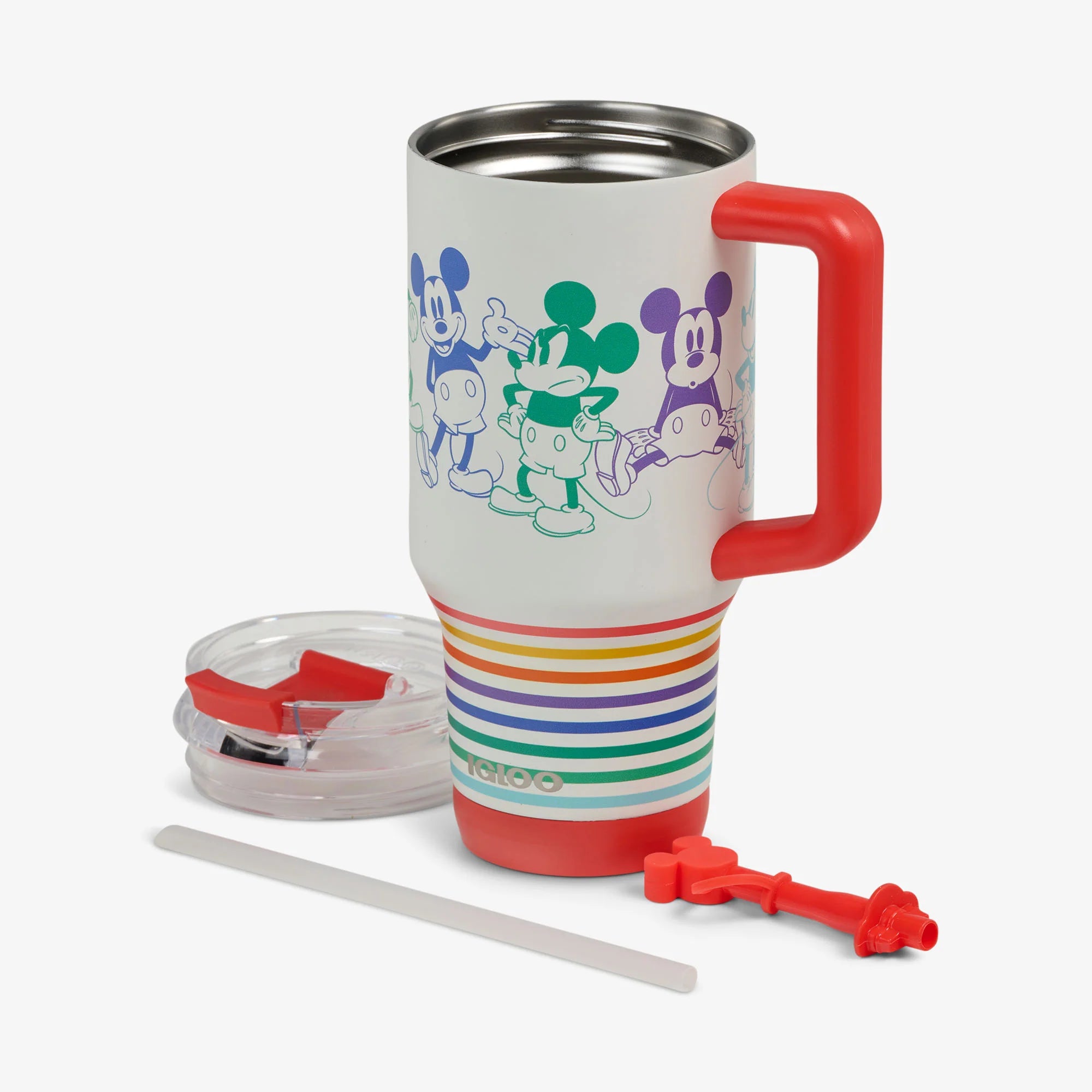 Igloo Insulated Cooler Collectible Gift for Fans Cooler Disney Mickey Mouse Stripe 32 Oz Travel Mug - Image 3